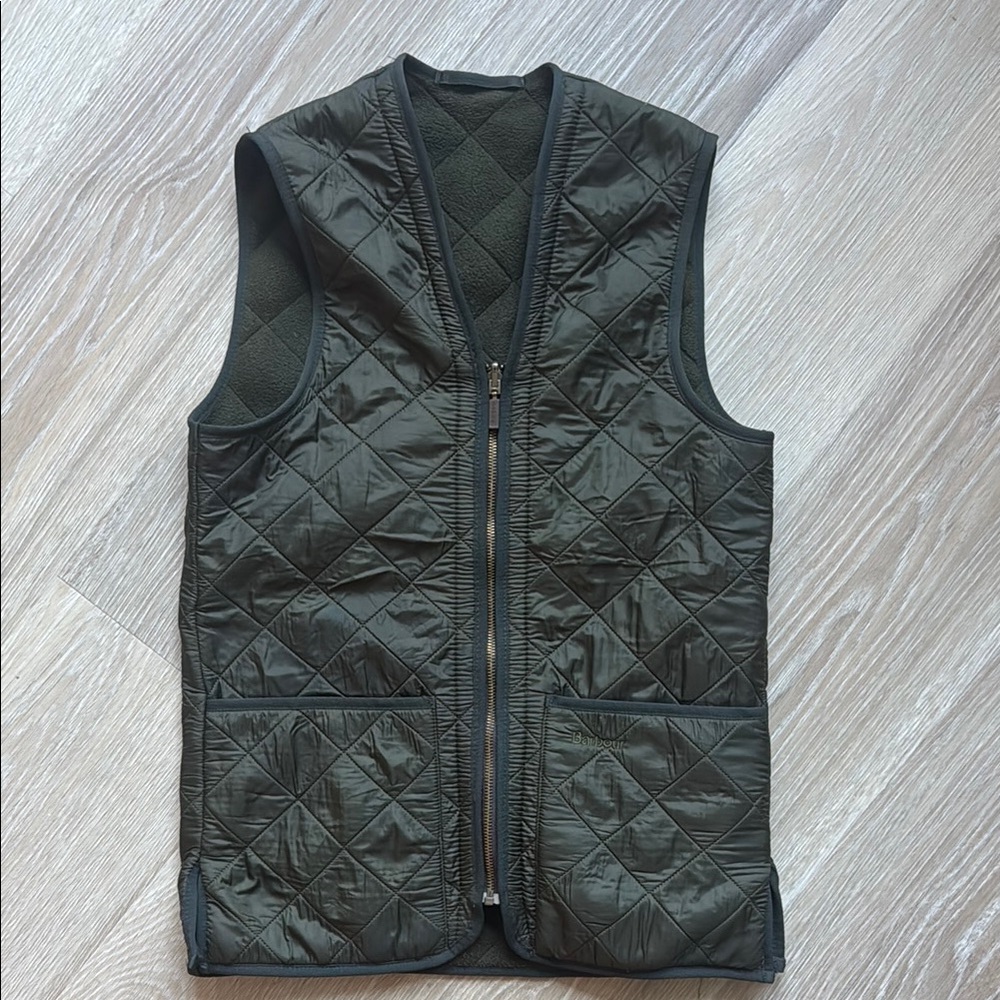 Quilted Green Vest for Men